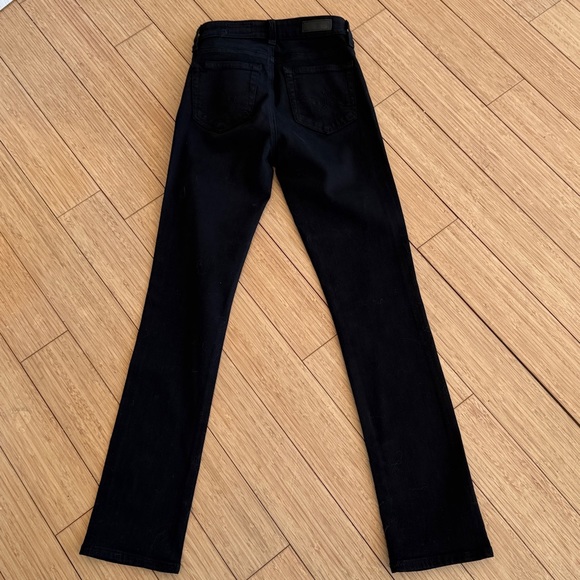 AG Adriano Goldschmied Black Straight Leg Jeans - Picture 4 of 5
